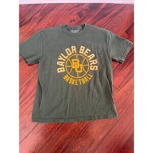 Champion Boys Baylor University Size Small Green‎ and Gold Basketball T-Shirt